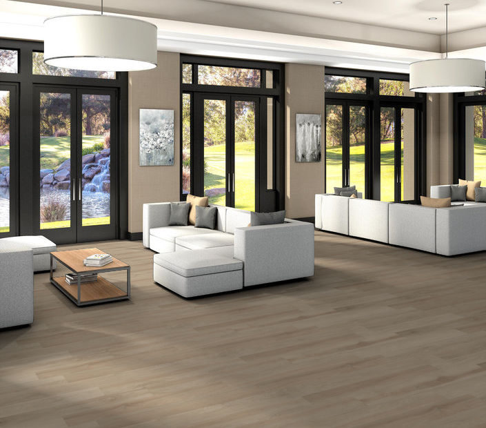 Philadelphia Commercial - Silva Valley 12 - Luxury Vinyl Plank - White Sands floor installation