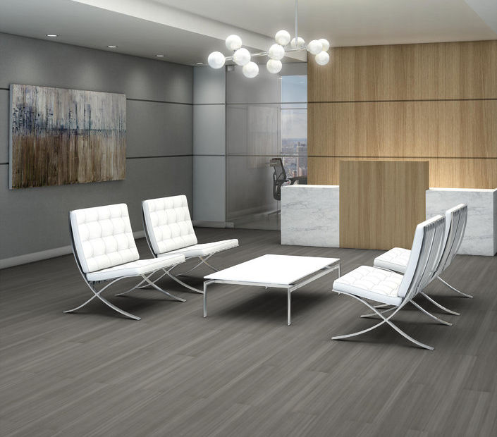 Philadelphia Commercial - Purview SPC Click - Luxury Vinyl Plank - Mineral floor installation