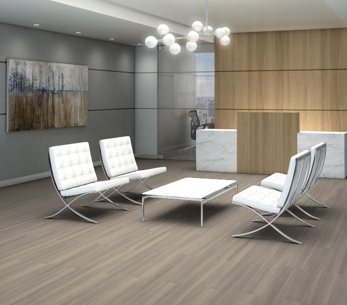 Philadelphia Commercial - Purview 20 - Luxury Vinyl Tile - Urbane Khaki floor installation