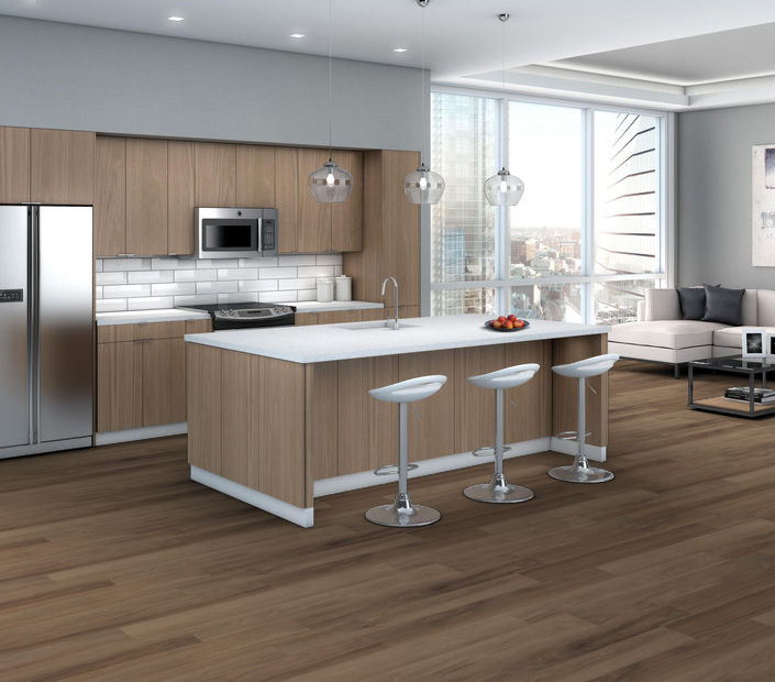 Philadelphia Commercial - Silva Valley 20 - Luxury Vinyl Plank - Pacific Crest floor installation