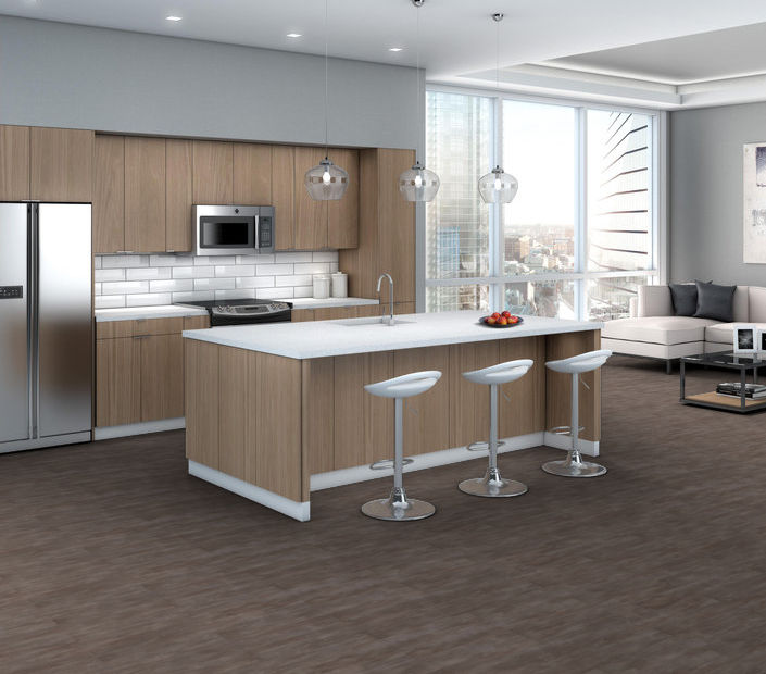 Philadelphia Commercial - Purview SPC Click - Luxury Vinyl Plank - Jasper floor installation