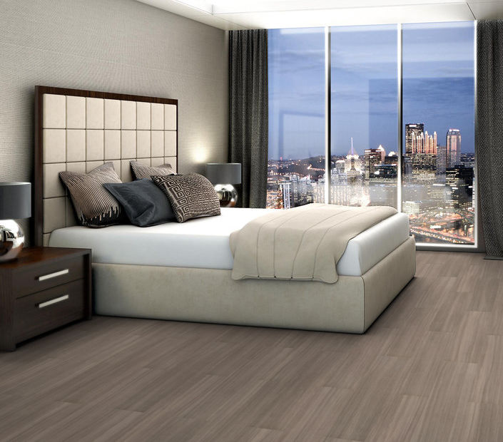 Philadelphia Commercial - Purview SPC Click - Luxury Vinyl Plank - Sedona floor installation