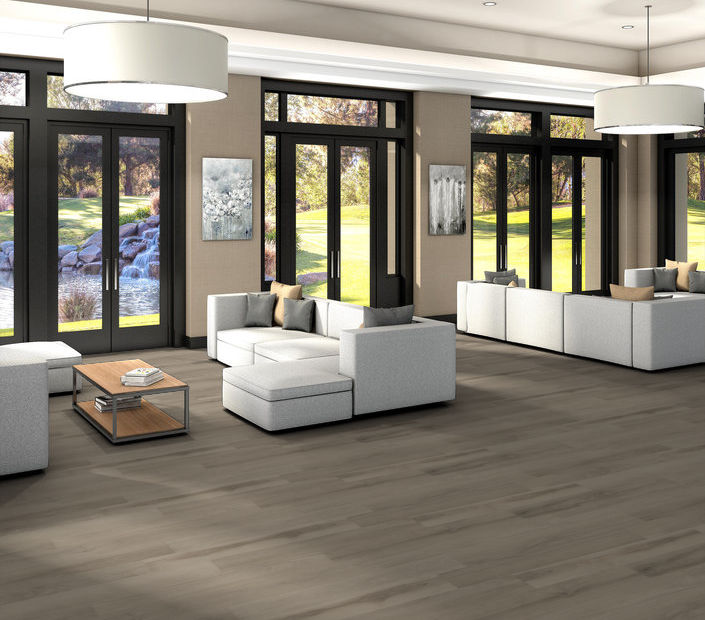 Philadelphia Commercial - Silva Valley 20 - Luxury Vinyl Plank - Salt Creek floor installation