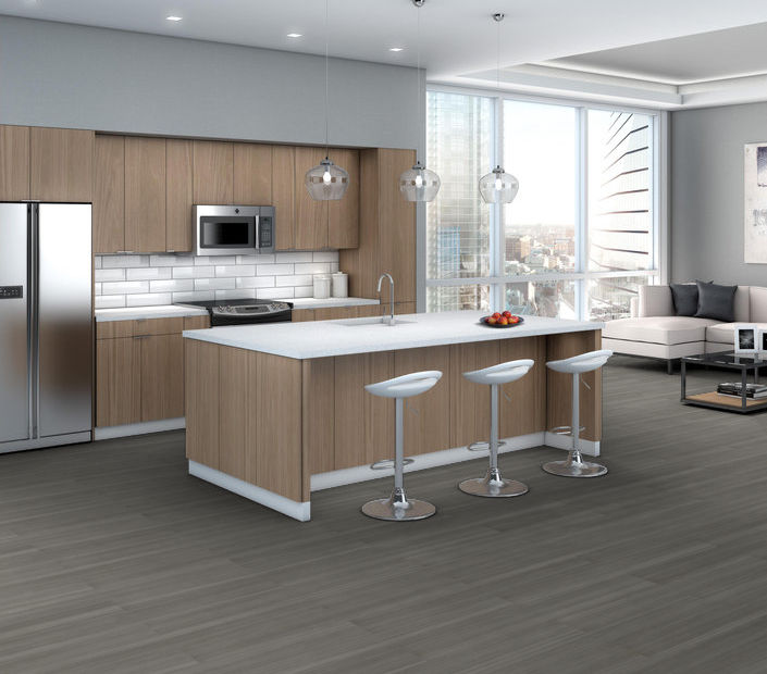 Philadelphia Commercial - Purview SPC Click - Luxury Vinyl Plank - Mineral floor installation