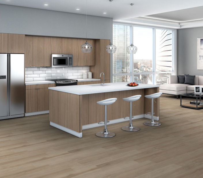 Philadelphia Commercial - Silva Valley 12 - Luxury Vinyl Plank - White Sands floor installation