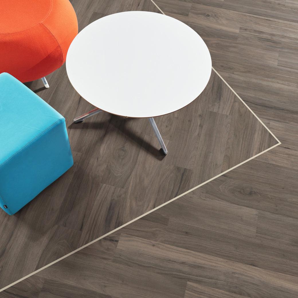 Karndean - Opus 6 in. x 36 in. Commercial Gluedown Vinyl Plank - Washed Walnut Close View