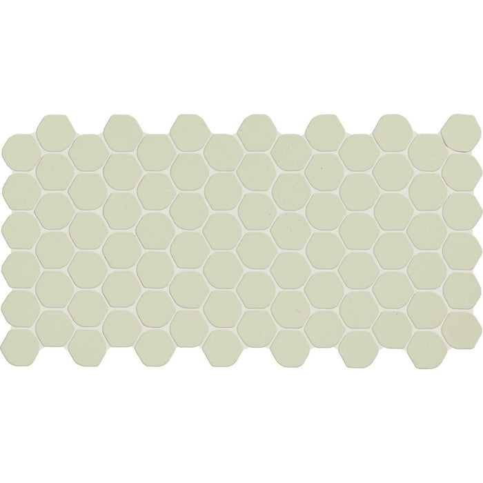 Daltile - Keystones - 2" Organic Hexagon - Porcelain Tile Mosaic - Matte - Mint Ice