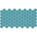Daltile - Keystones - 2" Organic Hexagon - Porcelain Tile Mosaic - Matte - Ocean Blue