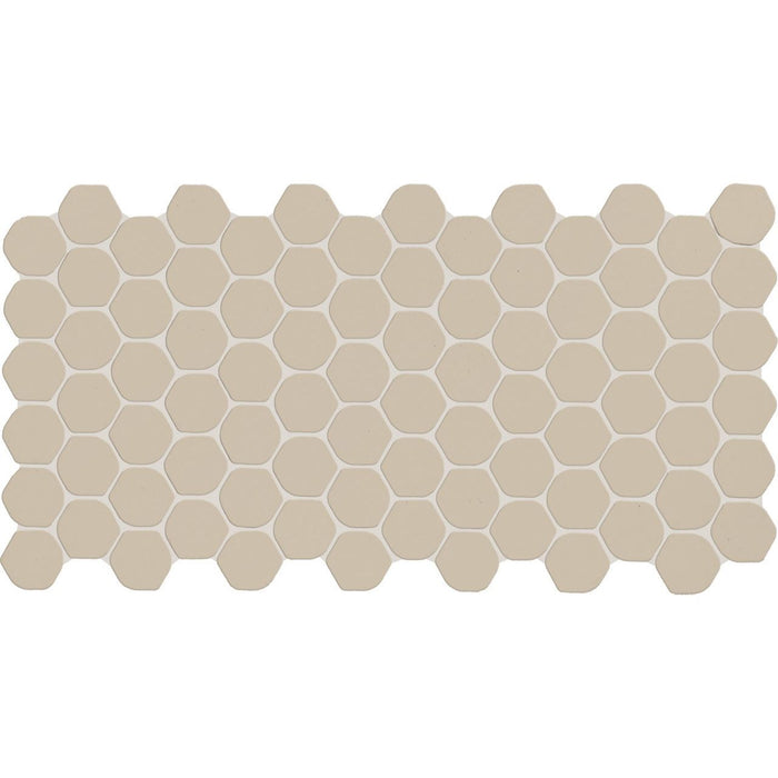 Daltile - Keystones - 2" Organic Hexagon - Porcelain Tile Mosaic - Matte - Urban Putty