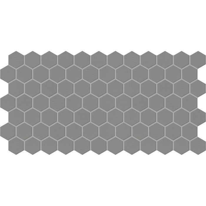 Daltile - Keystones - 2" x 2" Hexagon - Porcelain Tile Mosaic - Matte - Suede Gray