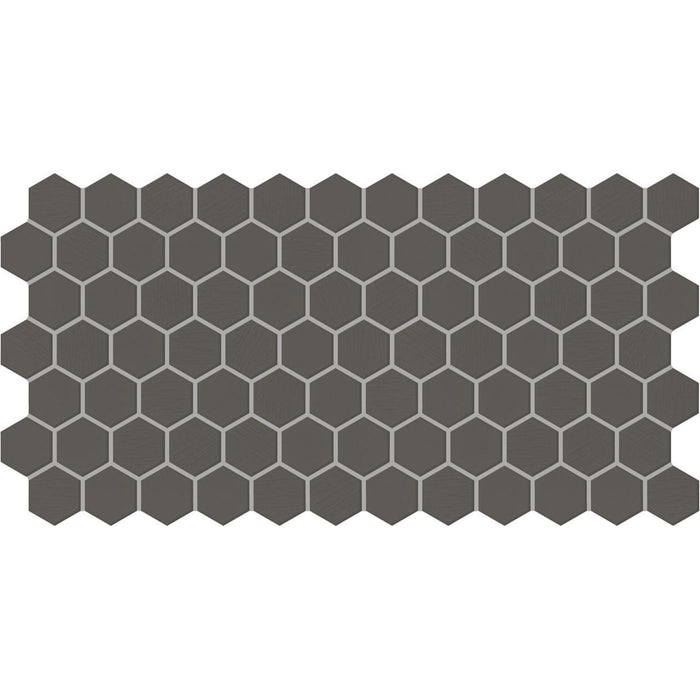 Daltile - Keystones - 2" x 2" Hexagon - Porcelain Tile Mosaic - Matte - Black