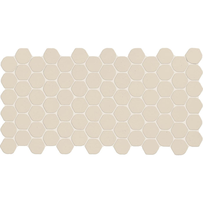 Daltile - Keystones - 2" Organic Hexagon - Porcelain Tile Mosaic - Matte - Almond