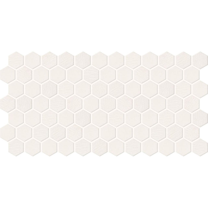 Daltile - Keystones - 2" x 2" Hexagon - Porcelain Tile Mosaic - Matte - Arctic White