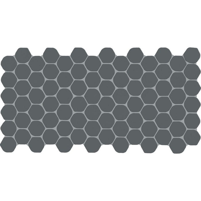 Daltile - Keystones - 2" Organic Hexagon - Porcelain Tile Mosaic - Matte - Castlerock