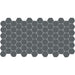 Daltile - Keystones - 2" Organic Hexagon - Porcelain Tile Mosaic - Matte - Castlerock