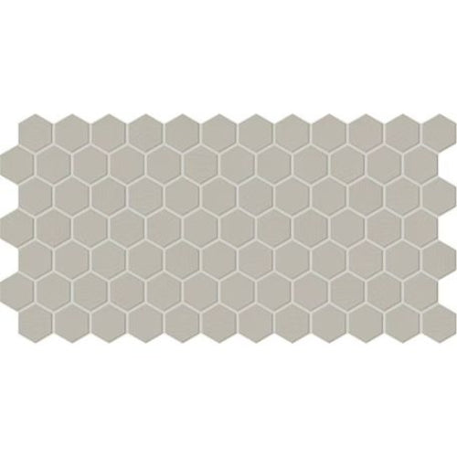 Daltile - Keystones - 2" x 2" Hexagon - Porcelain Tile Mosaic - Matte - Desert Gray