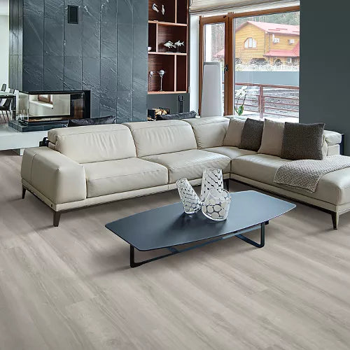 Mohawk - Dodford 20 Dry Back - 7.5 in. x 52 in. Luxury Vinyl Plank - Chinchile Oak - Room Scene