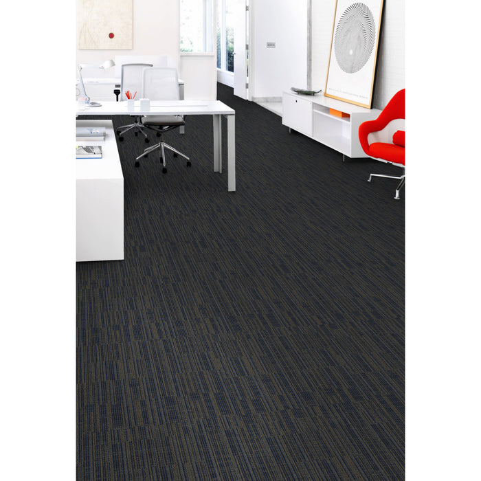 Aladdin Commercial - Go Forward - Carpet Tile - Indigo Batik - Room Scene