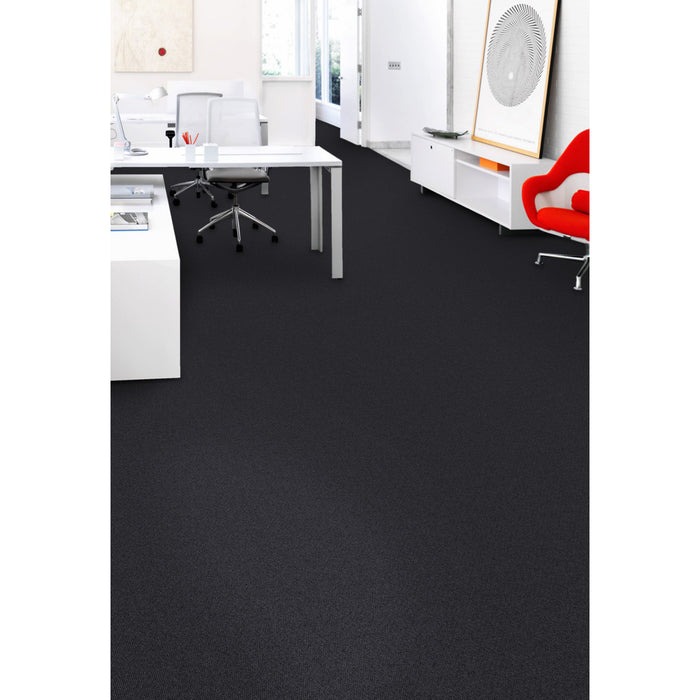 Aladdin Commercial - Scholarship ll - Carpet Tile - Obsidian - Room Scene