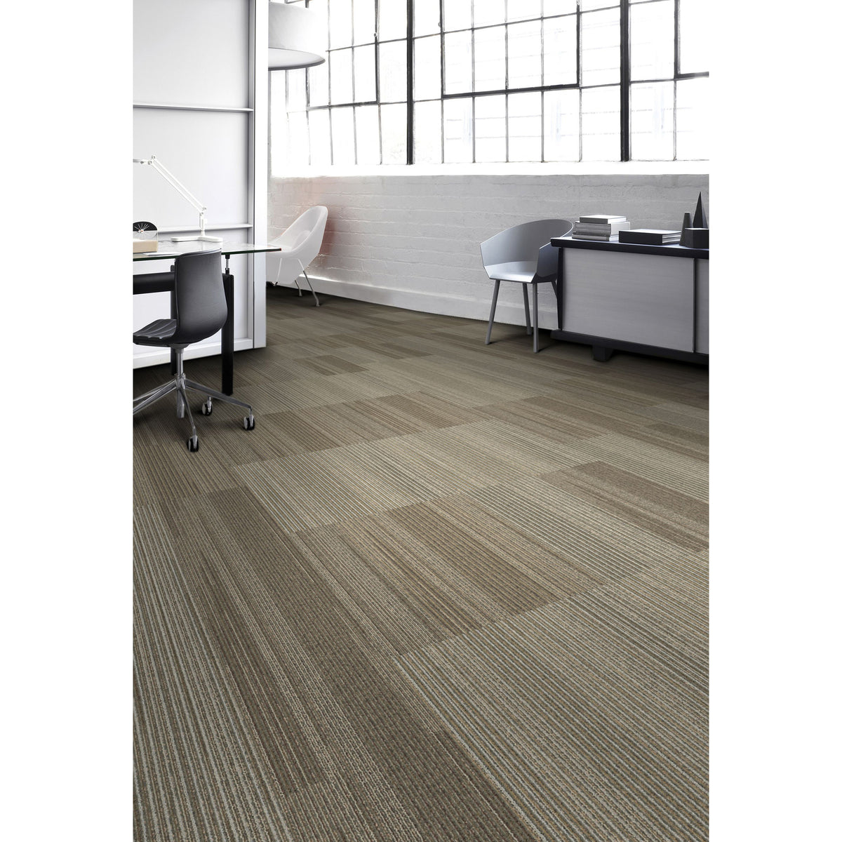 Aladdin Commercial - Translations - Grounded Structure Carpet Tile - Innovative Mix - Room Scene
