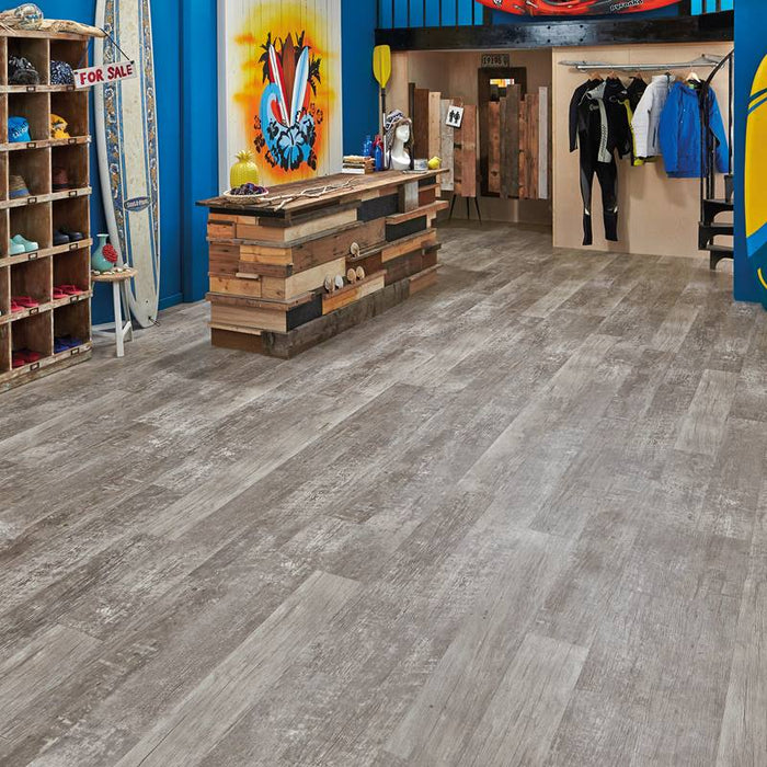 Karndean Van Gogh 7 in. x 48 in. LVT- Aged Redwood