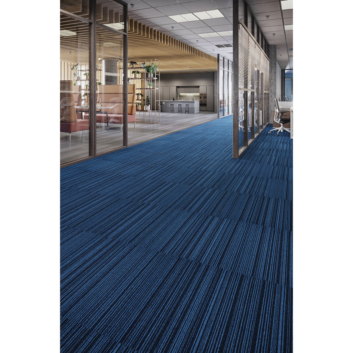 Mohawk Group - Art Intervention Draft Point Carpet Tile Room Scene