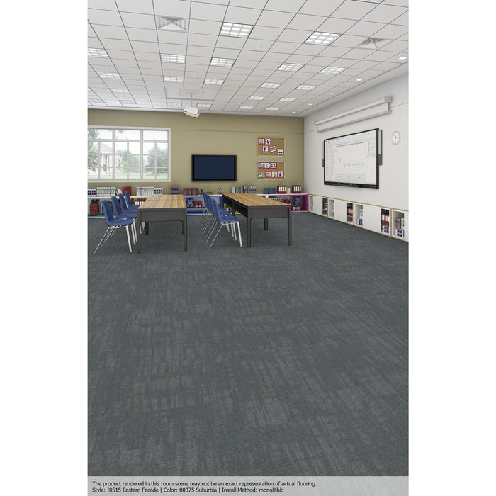 Patcraft - Urban Relief Collection - Eastern Facade Carpet Tile - Suburbia 00375