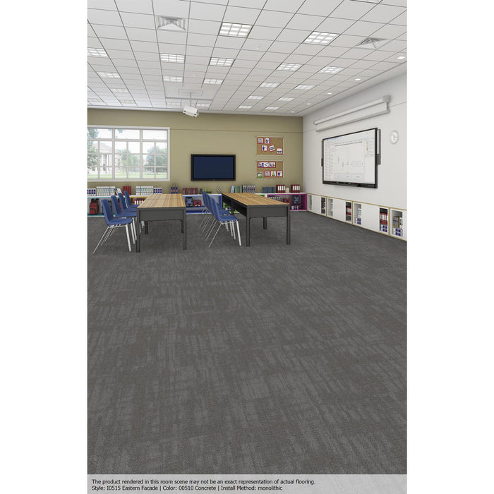 Patcraft - Urban Relief Collection - Eastern Facade Carpet Tile - Concrete 00510