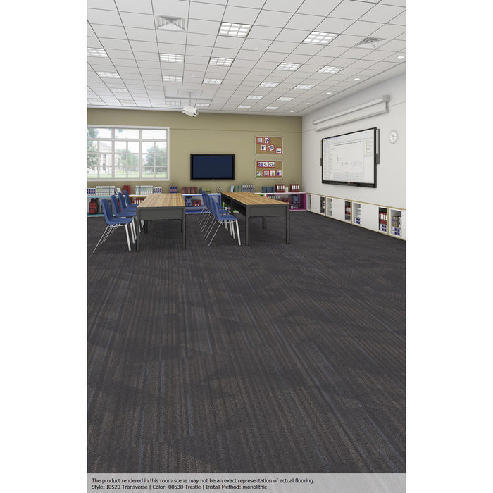 Patcraft - Infrastructure Collection - Transverse Carpet Tile - Trestle