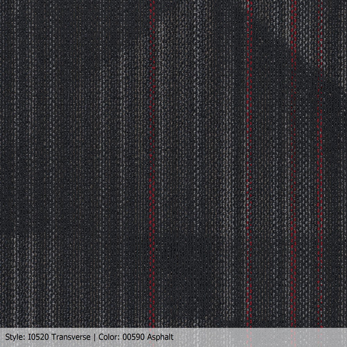 Patcraft - Infrastructure Collection - Transverse Carpet Tile - Asphalt