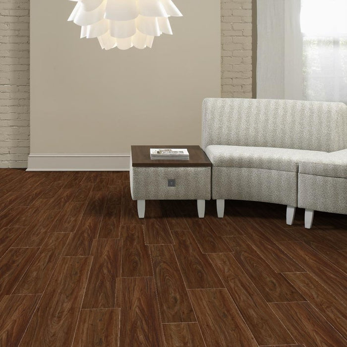 Tarkett Flooring - Adaptt - Woodlot 7.25 in. x 48 in. - Bastogne Walnut Room Scene