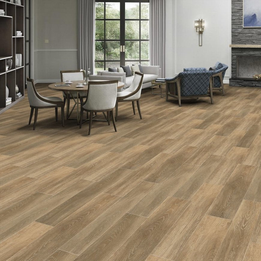 Tarkett Flooring - Adaptt - Woodlot 7.25 in. x 48 in. - Holly Oak Room Scene
